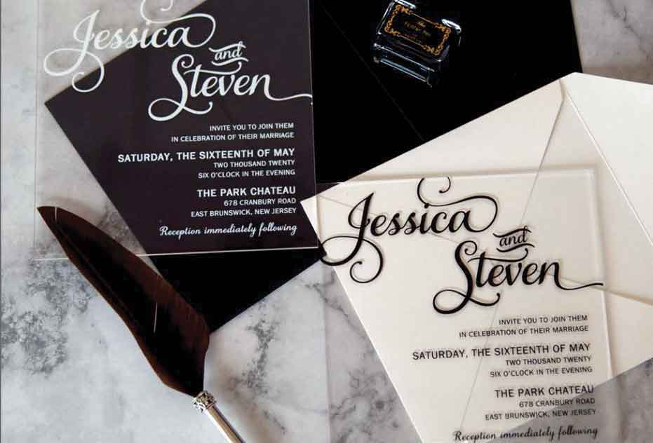 Chic Type Clear Acylic Invitation